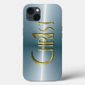 Chr1st - Donker geborsteld metaal Case-Mate iPhone Case (Achterkant)