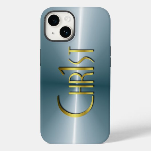 Chr1st - Donker geborsteld metaal Case-Mate iPhone Case (Achterkant)