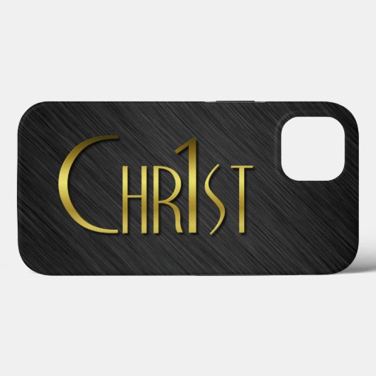 Chr1st - Goud op geborgen metalen Case-Mate iPhone Case (Achterkant (horizontaal))