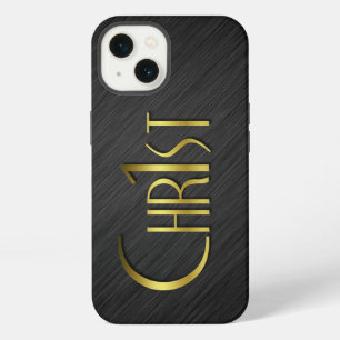 Chr1st - Goud op Geborsteld Metaal iPhone 13 Hoesje