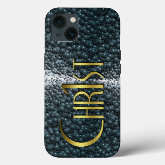 Chr1st - Goud op stalen bubbels Case-Mate iPhone Case (Achterkant)