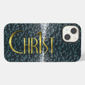 Chr1st - Goud op Stalen Bubbles iPhone Hoesje (Achterkant horizontaal)