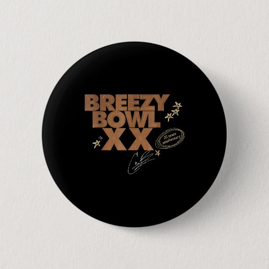 Chris Breezy XX 2025 _1 Ronde Button 5,7 Cm (Voorkant)