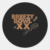 Chris Breezy XX 2025 _1 Ronde Sticker (Voorkant)