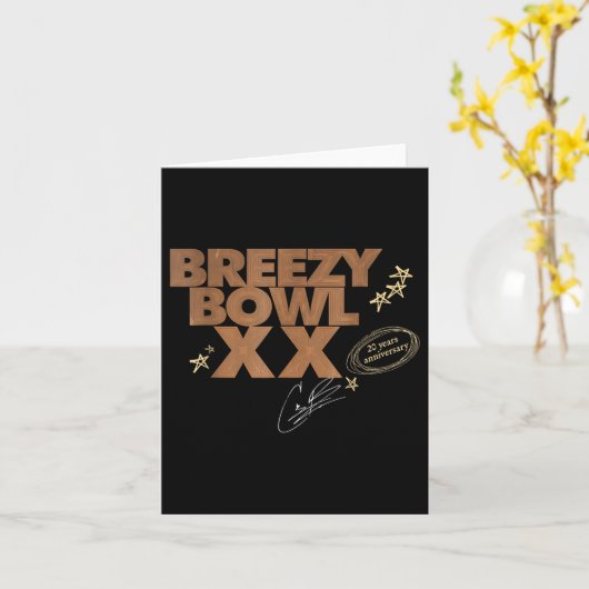 Chris Breezy XX 2025 Kaart (Gele Bloem)