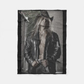 Chris Caffery Black & White Fleece Blanket (Voorkant)