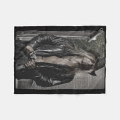Chris Caffery Black & White Fleece Blanket Deken (Voorkant (Horizontaal))