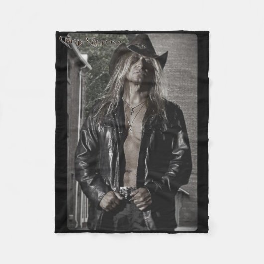 Chris Caffery Black & White Fleece Blanket Deken (Voorkant)
