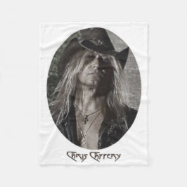 Chris Caffery Black & White (ovaal) Vliegtuigbak Fleece Deken