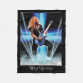 Chris Caffery Blue Art Fleece Blanket (Voorkant)