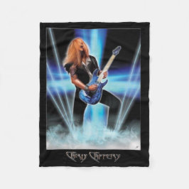 Chris Caffery Blue Art Fleece Blanket Deken