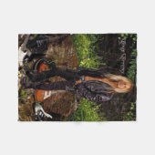 Chris Caffery Standing with Guitars Fleece Blanket (Voorkant (Horizontaal))