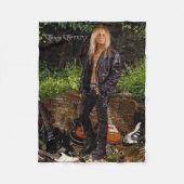 Chris Caffery Standing with Guitars Fleece Blanket (Voorkant)