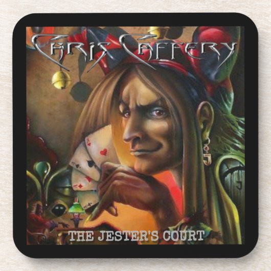 Chris Caffery - The Jester's Court Plastic Onderze Bier Onderzetter (Voorkant)