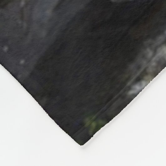 Chris Caffery Zitting by Brick Wall Fleece Deken (Hoek)