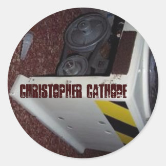 Chris Cathode/PE-7 ronde sticker (klein)