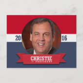 CHRIS CHRISTIE 2016 BRIEFKAART (Voorkant)