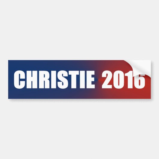 Chris Christie 2016 Bumpersticker (Voorkant)