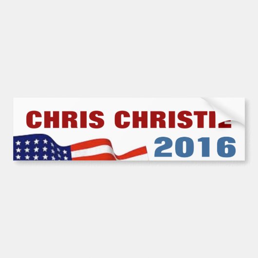 Chris Christie 2016 Bumpersticker (Voorkant)