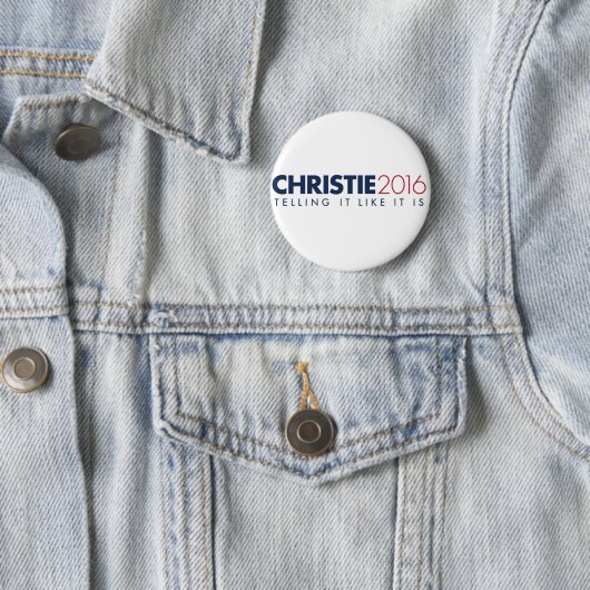Chris Christie 2016 Campaign Button - Ronde van 2, (In situ)