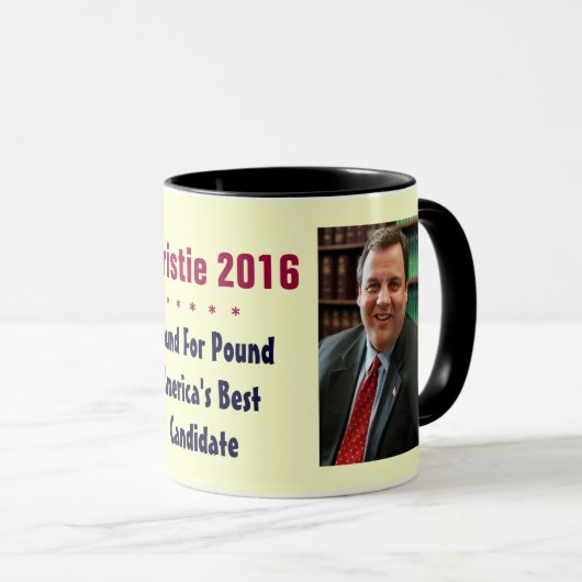 Chris Christie 2016 Mok (Voorkant rechts)