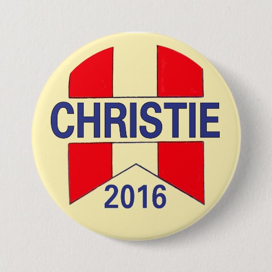 Chris Christie 2016 Ronde Button 7,6 Cm (Voorkant)