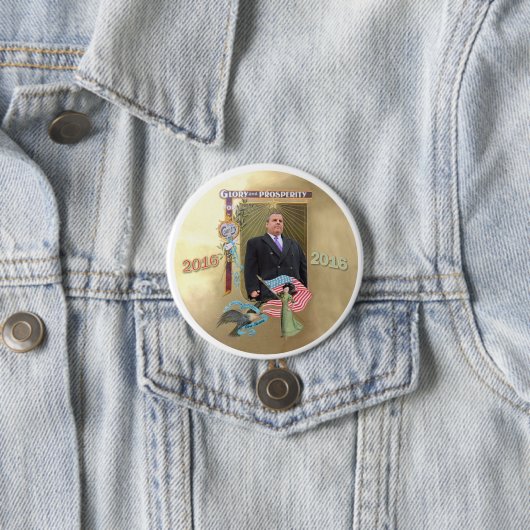 Chris Christie 2016 Ronde Button 7,6 Cm (In situ)