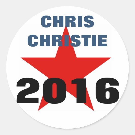 Chris Christie 2016 Stickers (Voorkant)