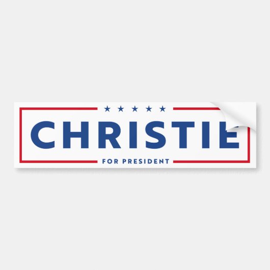 CHRIS CHRISTIE 2024 BUMPERSTICKER (Voorkant)