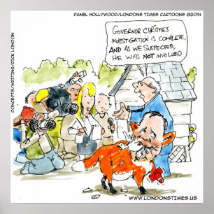 Chris Christie als een Poster van de Fox Funny