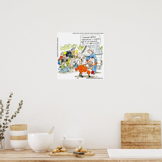 Chris Christie als een Poster van de Fox Funny (Keuken)