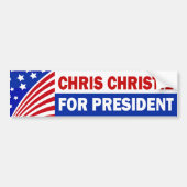 Chris Christie For President Bumpersticker (Voorkant)
