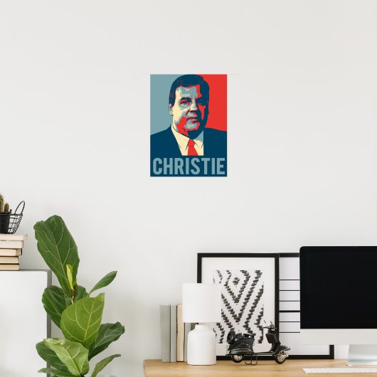 Chris Christie Hope Poster (Thuiskantoor)