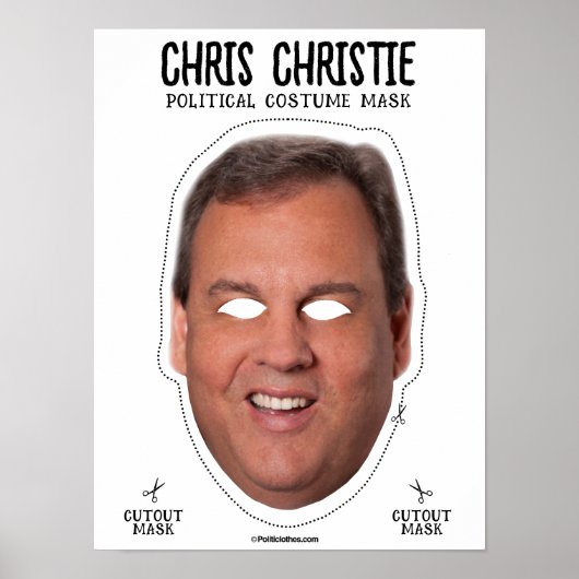 Chris Christie kostuummasker Poster (Voorkant)