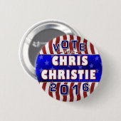 Chris Christie President 2016 Verkiezingsrepublike Ronde Button 5,7 Cm (Voorkant /achterkant)