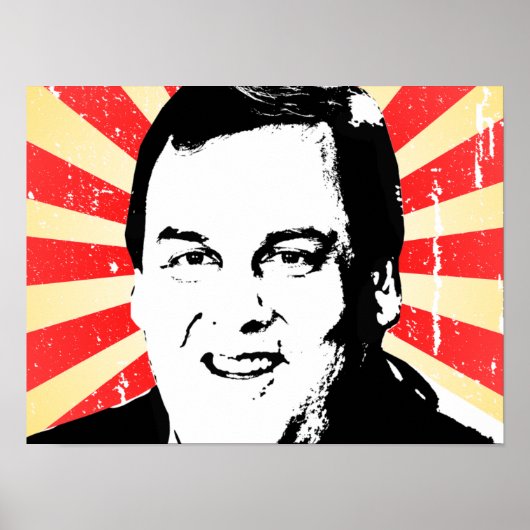 CHRIS CHRISTIE PROPAGANDA POSTER (Voorkant)