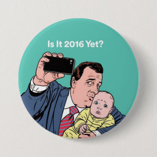 Chris Christie Selfie Ronde Button 7,6 Cm
