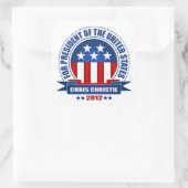 Chris Christie Vierkante Sticker (Tas)