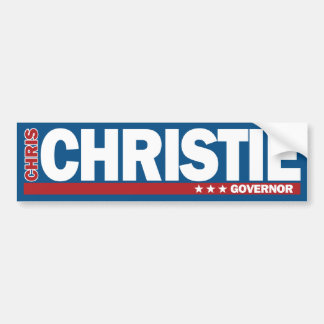 Chris Christie voor Gouverneur 2013 Bumpersticker