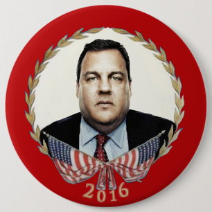 Chris Christie voor President 2016 Ronde Button 6,0 Cm