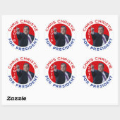 Chris Christie voor President 2016 Ronde Sticker (Vel)