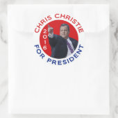 Chris Christie voor President 2016 Ronde Sticker (Tas)