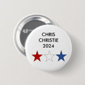 Chris Christie voor President 2024 Button (Voorkant /achterkant)