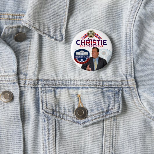 Chris Christie voor President Button (In situ)