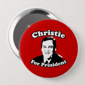 CHRIS CHRISTIE VOOR PRESIDENT RONDE BUTTON 4,0 CM (Voorkant /achterkant)