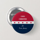 Chris Christie's voor New Jersey Ronde Button 5,7 Cm (Voorkant /achterkant)