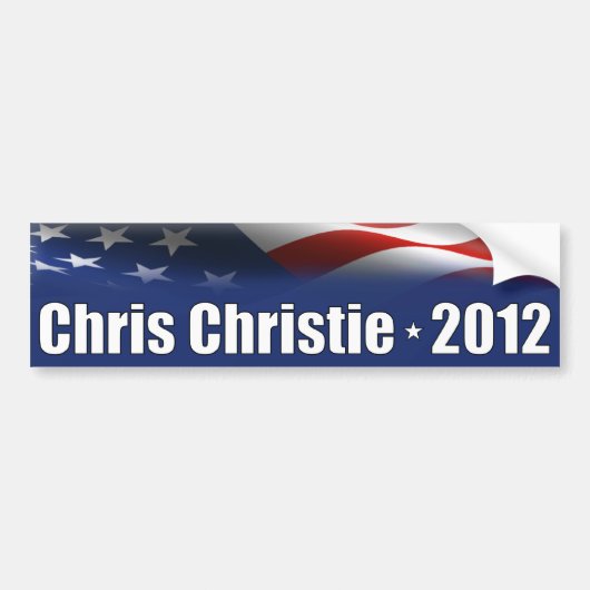 Chris Christie's voor President Bumpersticker (Voorkant)