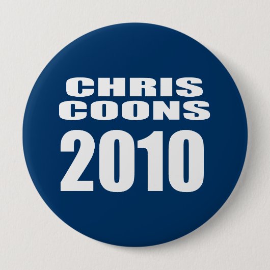 CHRIS COONS VOOR SENAAT RONDE BUTTON 4,0 CM (Voorkant)