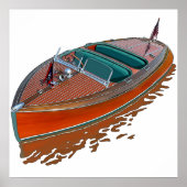 Chris-Craft Barrel Terug Poster (Voorkant)