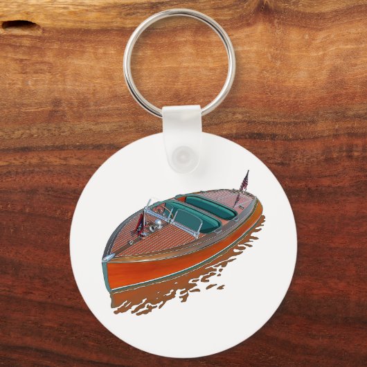 Chris-Craft Barrel Terug Sleutelhanger (Voorkant)